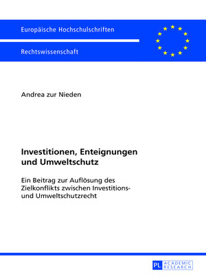 cover image of Investitionen, Enteignungen und Umweltschutz